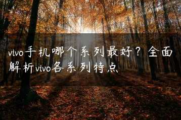 vivo手机哪个系列最好?全面解析vivo各系列特点缩略图 vivo手机哪个系列最好?全面解析vivo各系列特点缩略图